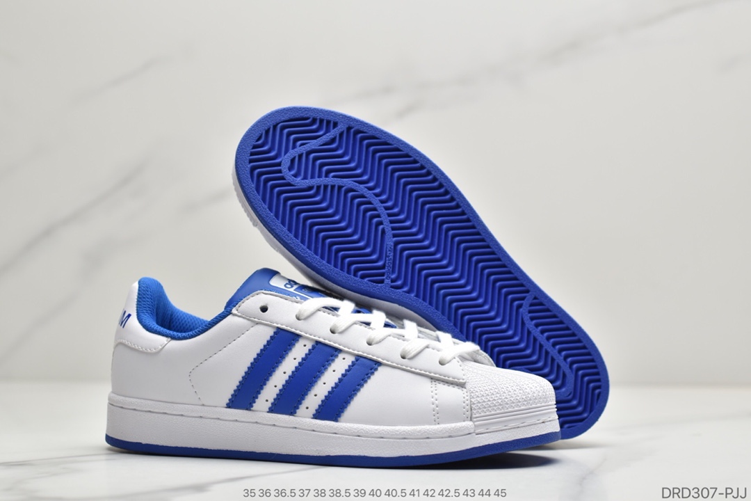 110 真标阿迪达斯adidas三叶草 Originals Superstar Superstar50周年多彩 贝壳头经典百搭休闲运动板鞋 FY2325