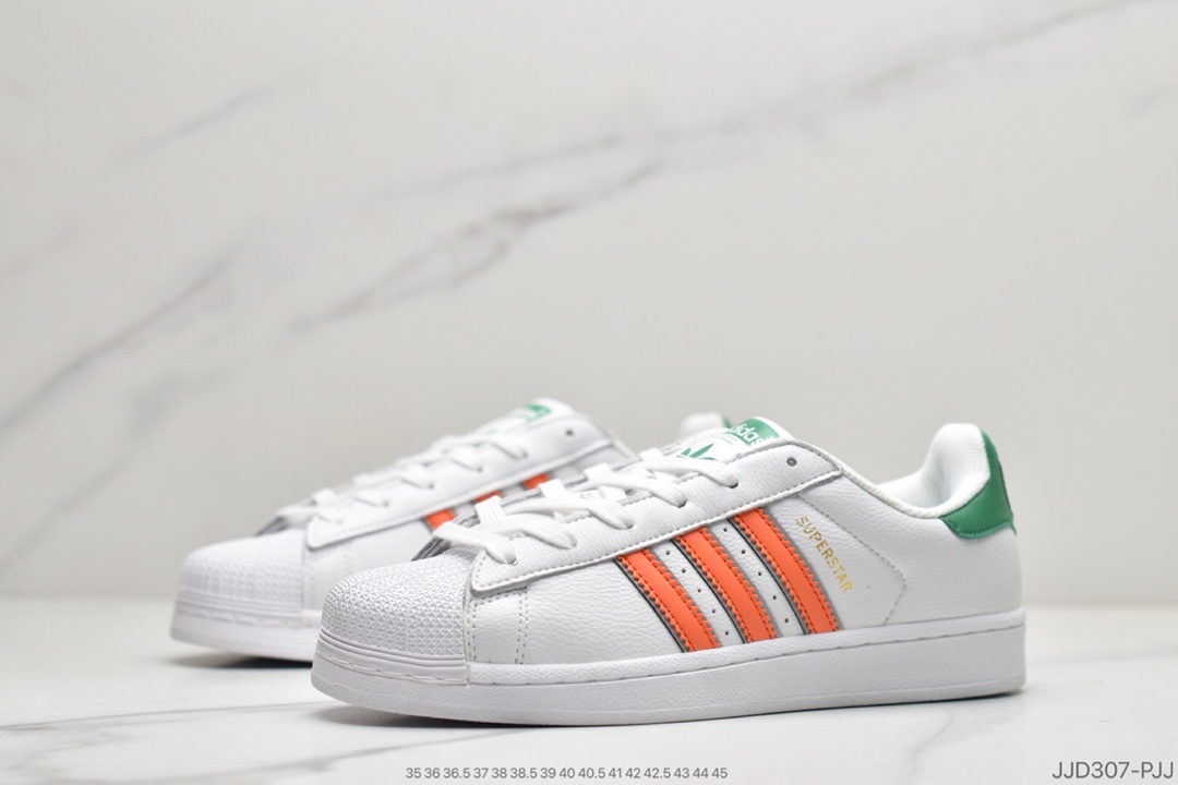 130 阿迪达斯adidas三叶草 Originals Superstar 贝壳头经典百搭休闲运动板鞋C77196