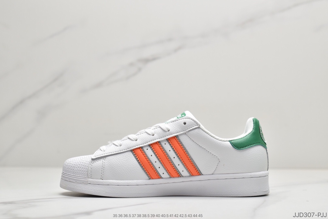 130 阿迪达斯adidas三叶草 Originals Superstar 贝壳头经典百搭休闲运动板鞋C77196