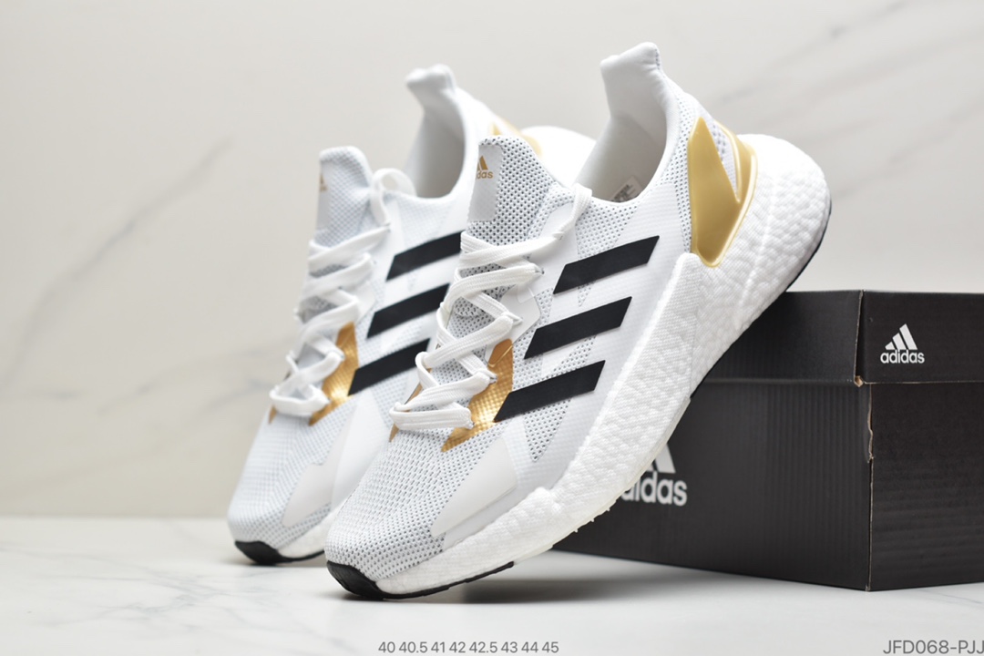 170 真爆阿迪达斯Adidas W X9000L4 Boost爆米花高弹复古休闲运动百搭跑鞋“樱花橘粉玫红”货号 FW8407