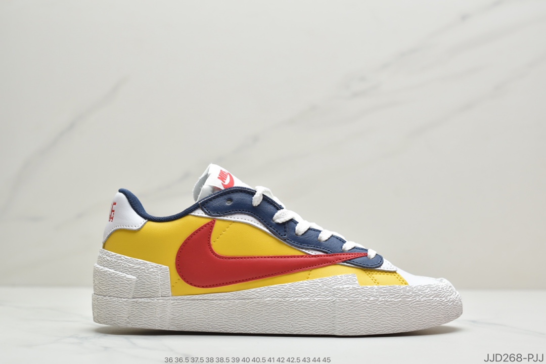 130 公司级 耐克 Sacai x Nike Blazer Mid 开拓者联名走秀双勾双鞋舌BV0072-001/002/003/004