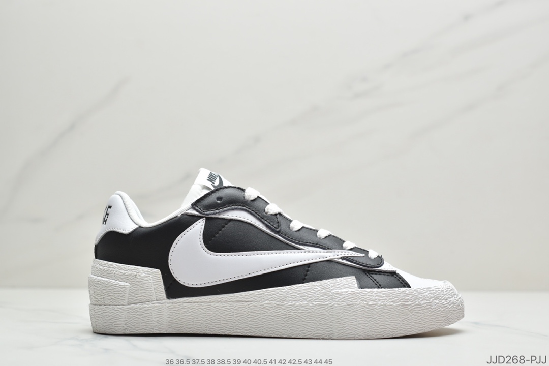130 公司级 耐克 Sacai x Nike Blazer Mid 开拓者联名走秀双勾双鞋舌BV0072-001/002/003/004