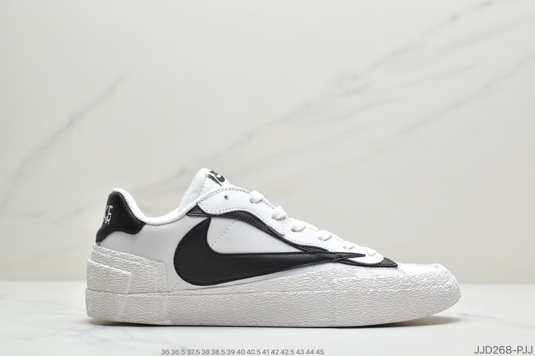 130 公司级 耐克 Sacai x Nike Blazer Mid 开拓者联名走秀双勾双鞋舌BV0072-001/002/003/004
