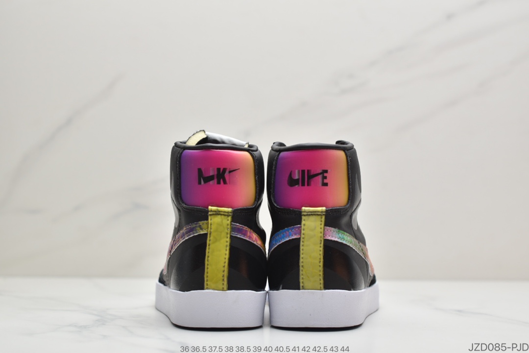 140 公司级耐克NK Blazer Mid '1977 Vintage WE”Multi-Color” 全息镭射小OW“白头层R8纹 CZ8653-136
