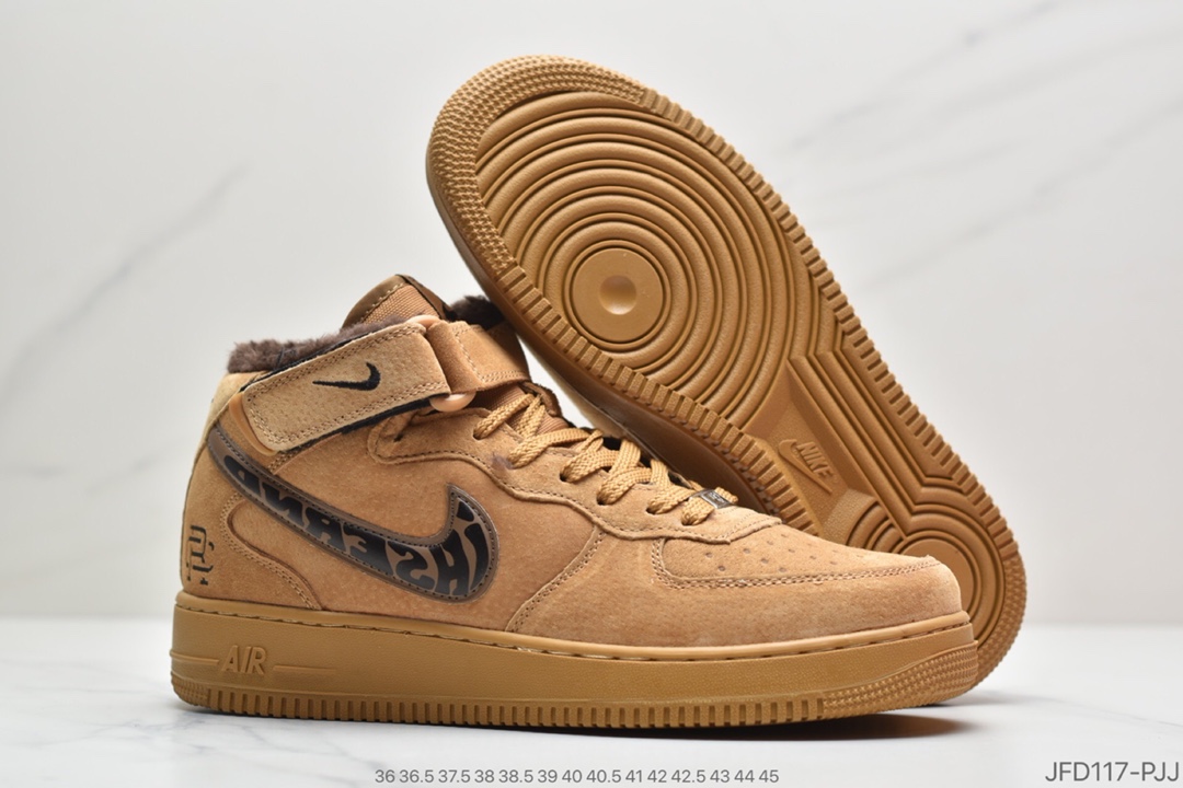 180 耐克Nike Air Force 1 High '07 LV8空军一号经典高帮皮革皮百搭休闲运动板鞋BQ4591-600