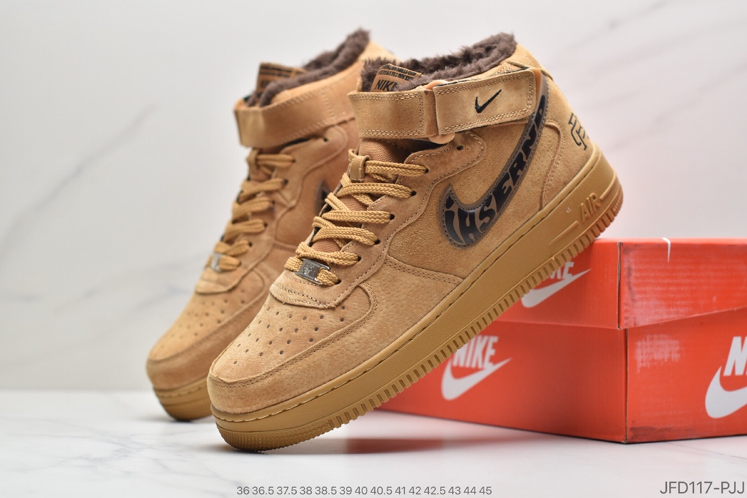 180 耐克Nike Air Force 1 High '07 LV8空军一号经典高帮皮革皮百搭休闲运动板鞋BQ4591-600