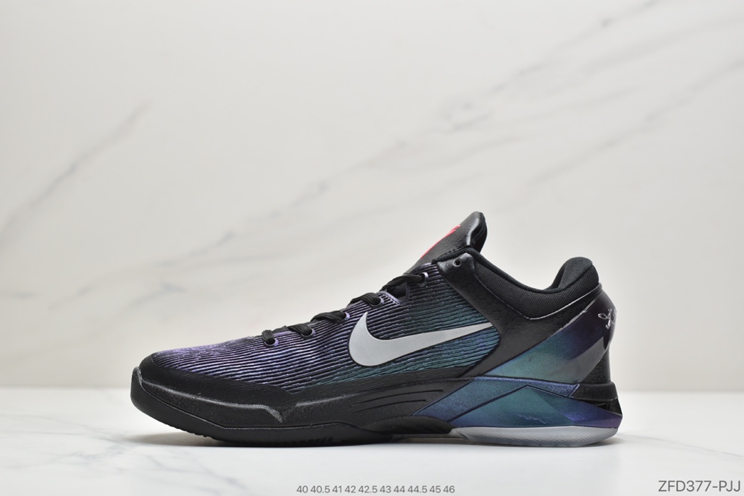 280 公司级科比7代 镭射黑色 变色龙（隐形人）耐克Nike Zoom Kobe VII visibility  Cloak科比7代复刻实战运动低帮文化篮球鞋488371-005