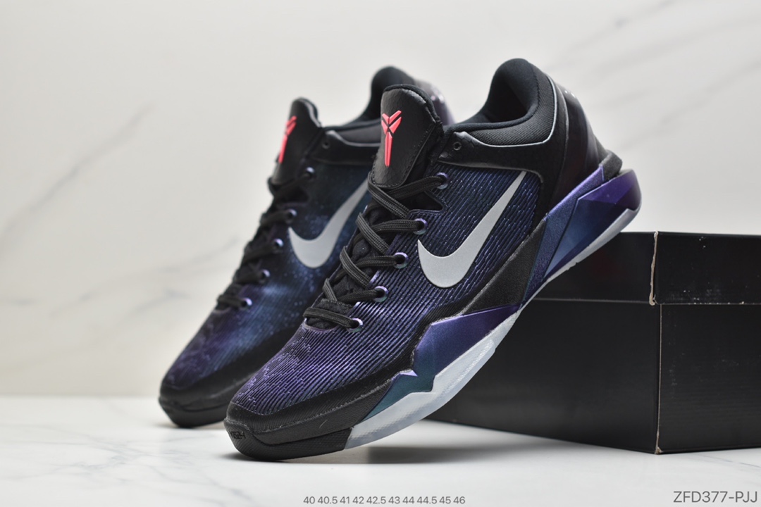 280 公司级科比7代 镭射黑色 变色龙（隐形人）耐克Nike Zoom Kobe VII visibility  Cloak科比7代复刻实战运动低帮文化篮球鞋488371-005
