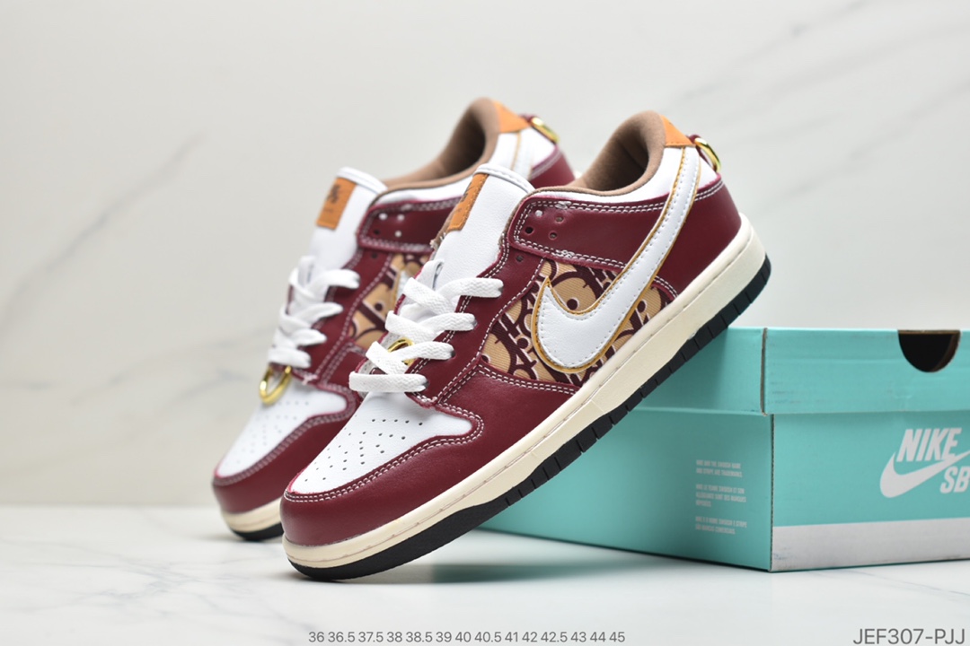 155 耐克 Nike SB Dunk Low x Dior 耐克迪奥提花联名提携款