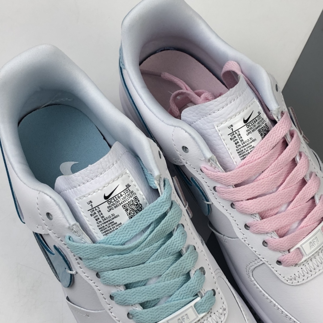 200 Nike Air Force 1 Low  断钩 空军一号低帮百搭休闲运动板鞋 DC1164-101