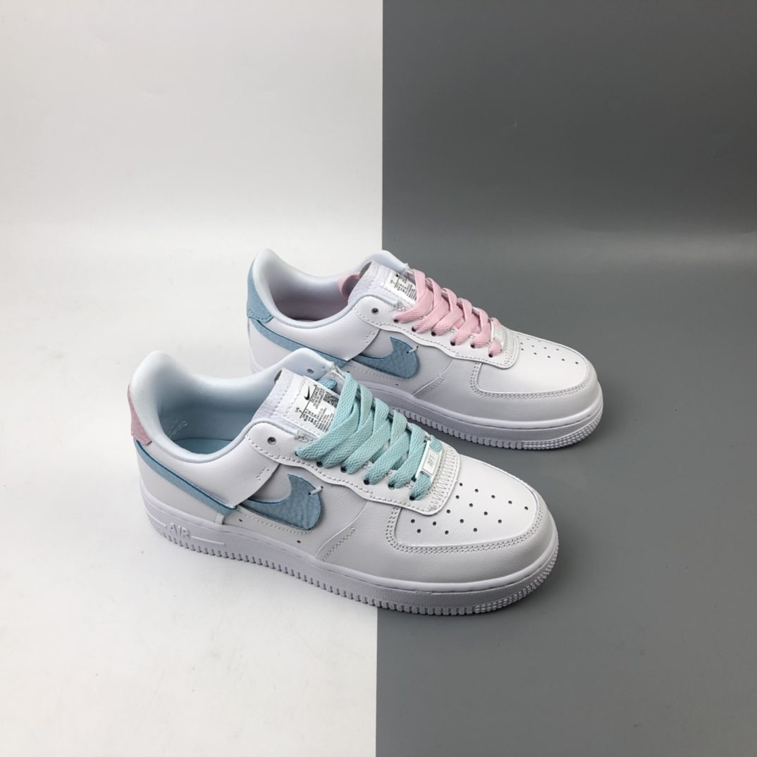 200 Nike Air Force 1 Low  断钩 空军一号低帮百搭休闲运动板鞋 DC1164-101