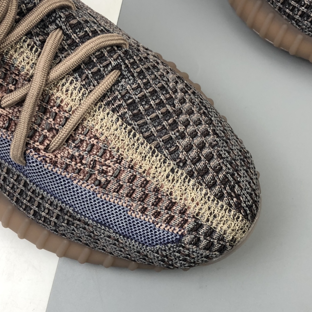 180 Adidas Yeezy 350 Boost V2“Synth”阿迪达斯椰子350百搭轻便爆米花中底休闲运动慢跑鞋 蓝棕 H02795