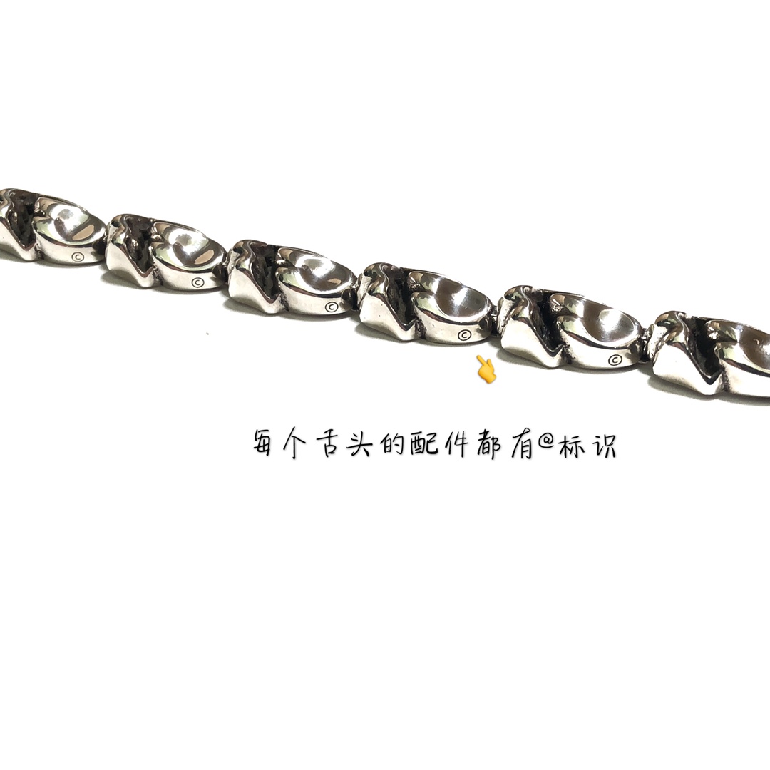 Chrome Hearts 新品上架𝐂𝐡𝐫𝐨𝐦𝐞 𝐡𝐞𝐚𝐫𝐭𝐬滚石 舌头𝐦𝐢𝐧𝐢手链