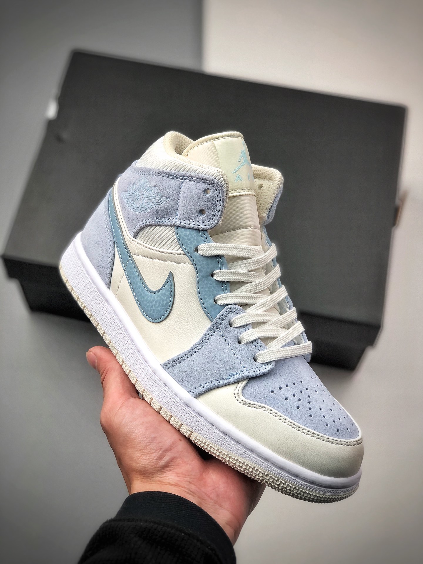 Air Jordan 1 Mid AJ1 Zapatillas de baloncesto culturales de media caña, nuevo pedido privado independiente, suministro …