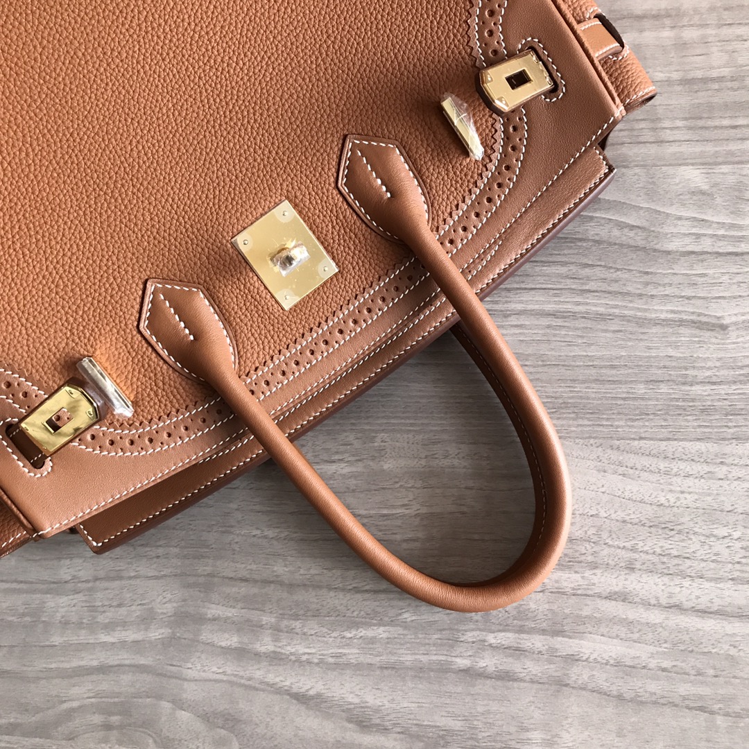 Elegant Birkin 30cm Togo Leather Lace Handbag - Sophisticated Style 5 i1605186099 6307 4