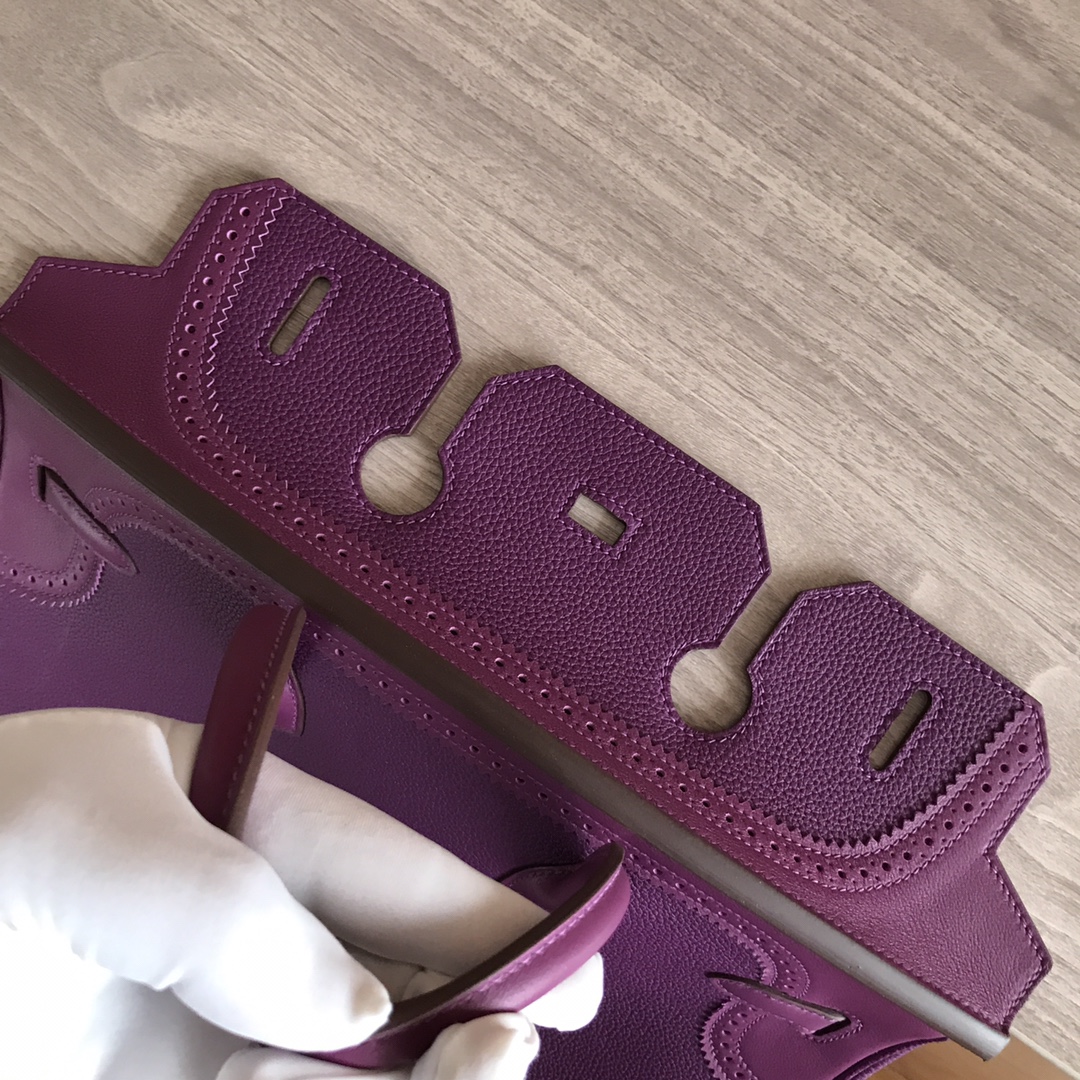 Elegant Birkin 35cm Lace Purple Leather Handbag - Timeless Design 5 i1605186829 1396 4