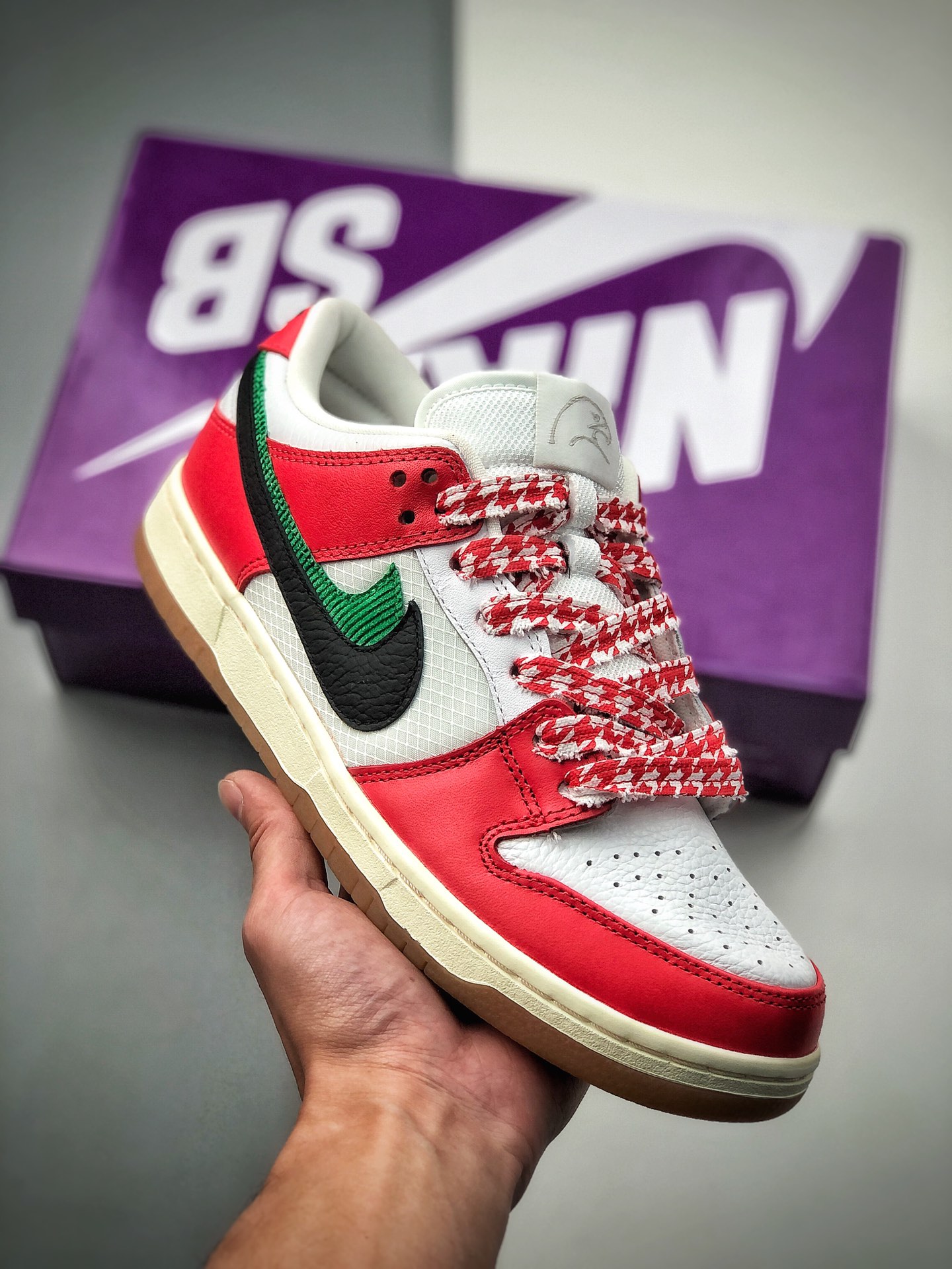 Frame Skate x SB Dunk Low "Habibi" double hook collaboration #top AS version, no development without authentic‼️#authen…