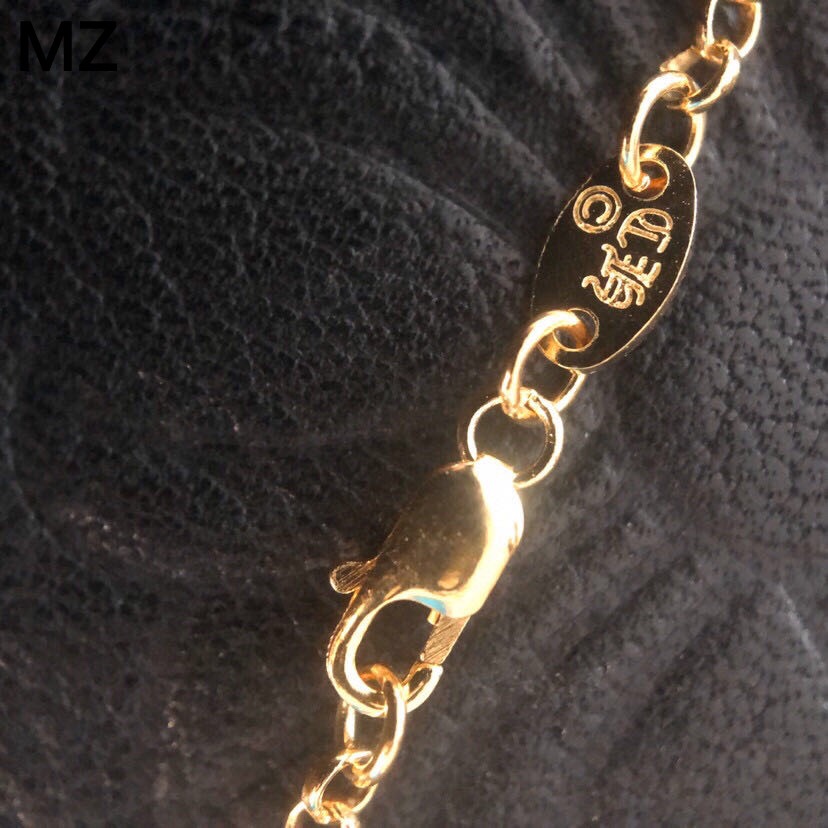 Chrome Hearts 开模 独家拍摄 (MZ)Chrome hearts 克罗心22k金圆环十字项链