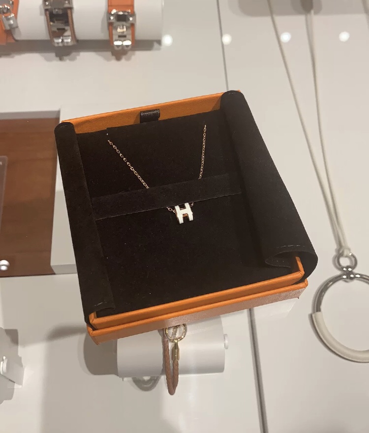 NO:102391,Hermes mini version H necklace classic white with rose gold chain counter one to one pair of steel stamps 925 silver, Hermes necklace, hermes, necklace19860909爱马仕迷你版H项链 经典白色配玫瑰金色链 专柜一比一对版钢印 925银,爱马仕项链,hermes,necklace,Jewelry