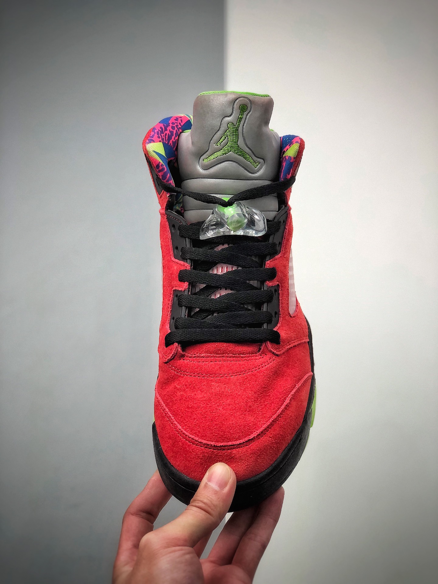 500  乔丹 AJ5 鸳鸯 红黄色 Air Jordan 5 “What The”鸳鸯整双鞋将 “What The” 主题完美CZ5725-700