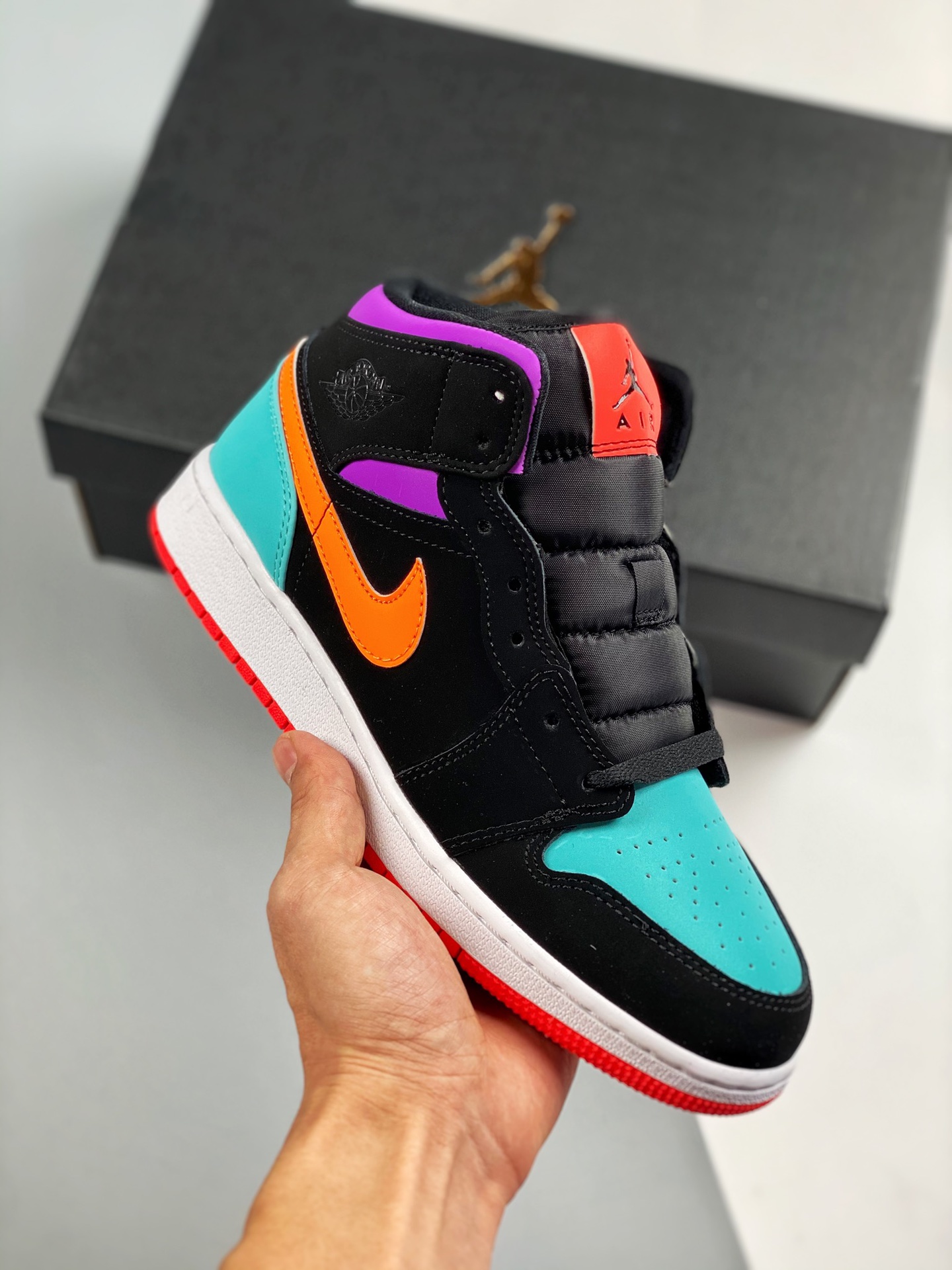Nivel de zapatos desnudos originales, el producto de mayor artesanía del mercado💯 Air Jordan 1 Mid Candy🍬 Yin-Yang, l…