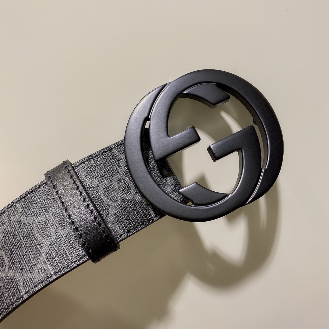 GUCCI古驰奢侈品男款双G带扣经典