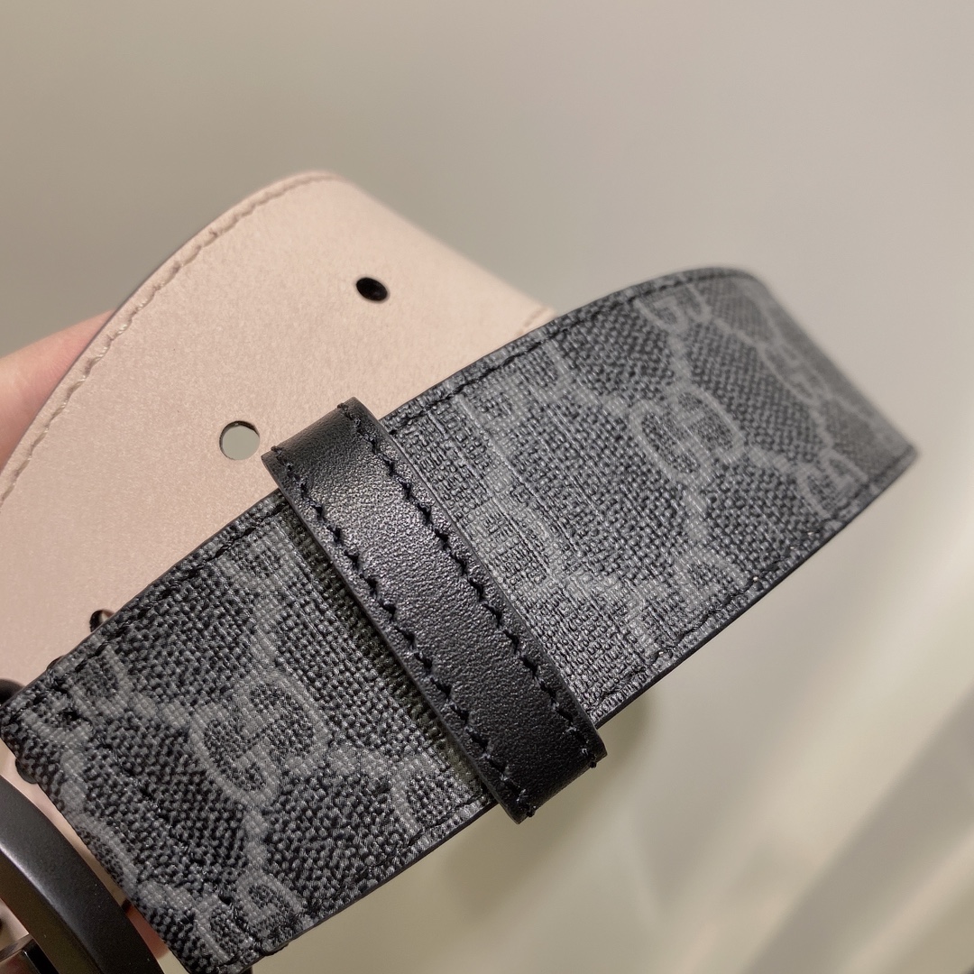 GUCCI古驰奢侈品男款双G带扣经典