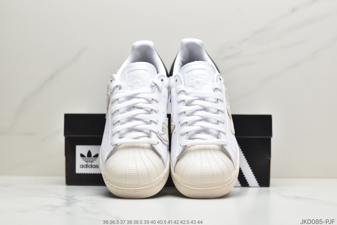 160 公司级阿迪达斯Mark Gonzales x Adidas Superstar 三叶草贝壳头 FW8029