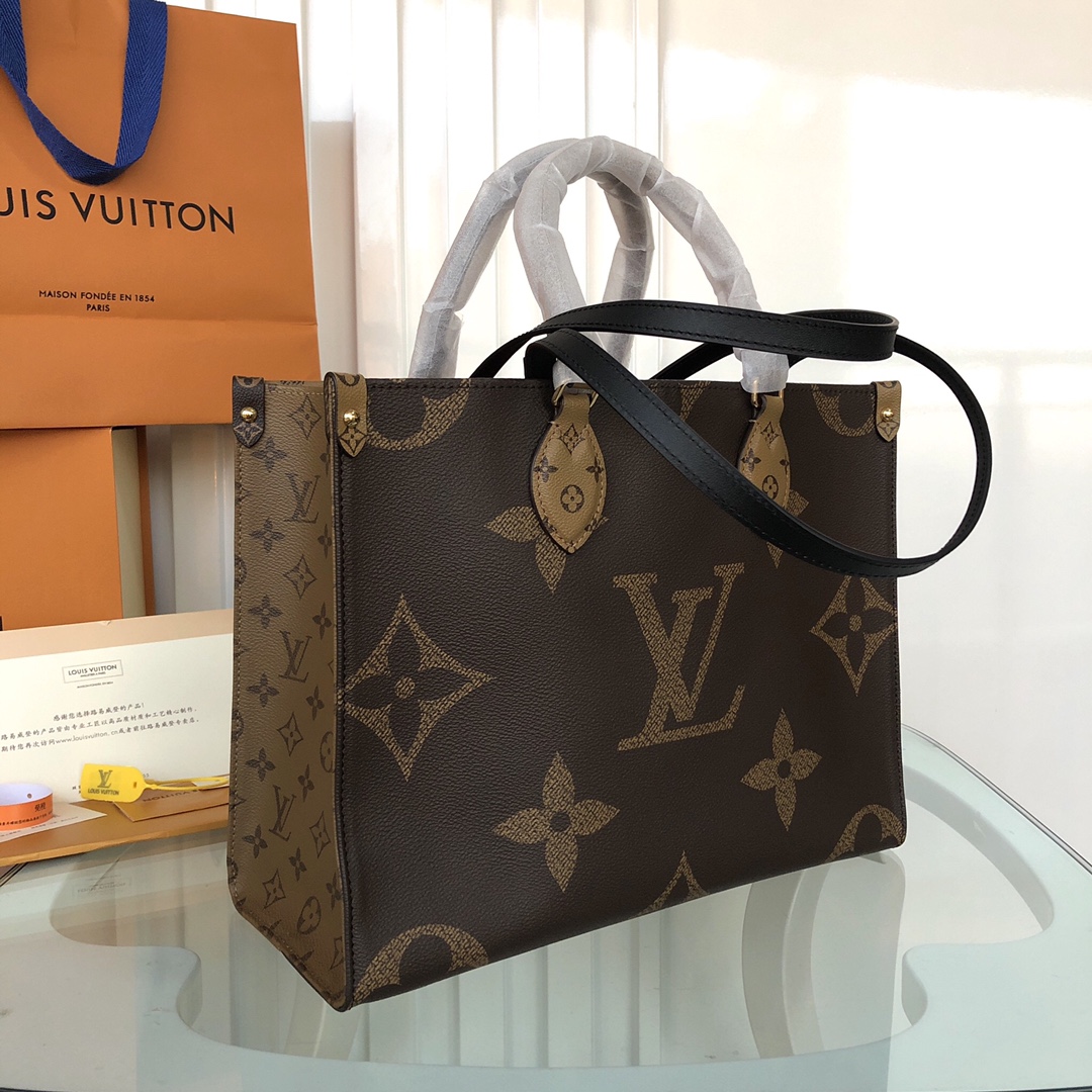 Louis Vuitton LV Onthego Bags Handbags Black Printing Mini M45039