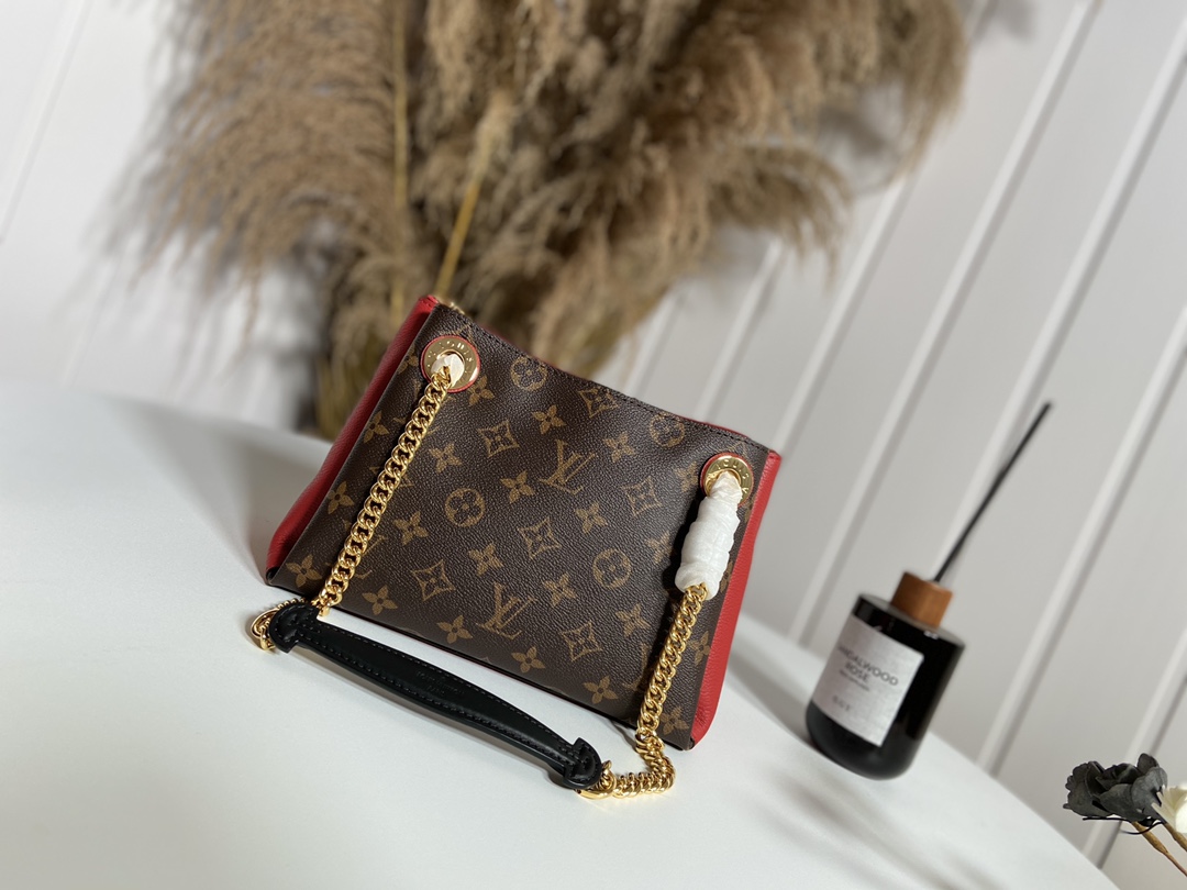 Louis Vuitton Bags Handbags Black Gold Pink Red Monogram Canvas Calfskin Cowhide Fashion Casual M43776