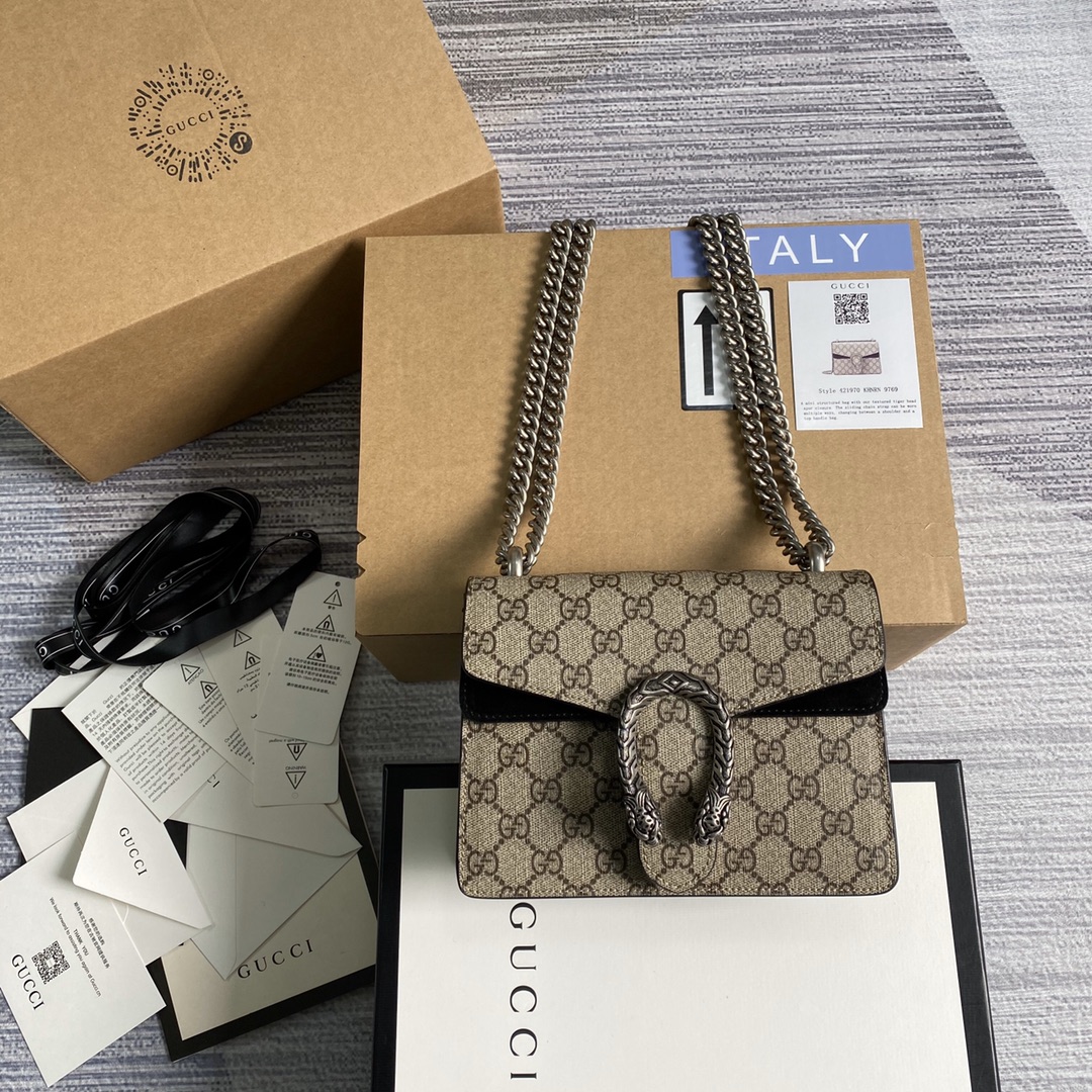 GUCCI Dionysus Bag Classic Print Chain Bag