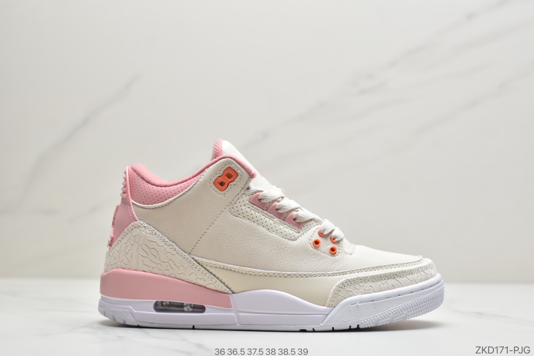 260 公司级Air Jordan 3 Retro SE  WHITE ORANGE 白黄水泥 AJ3复古休闲运动文化篮球鞋CK9246-116