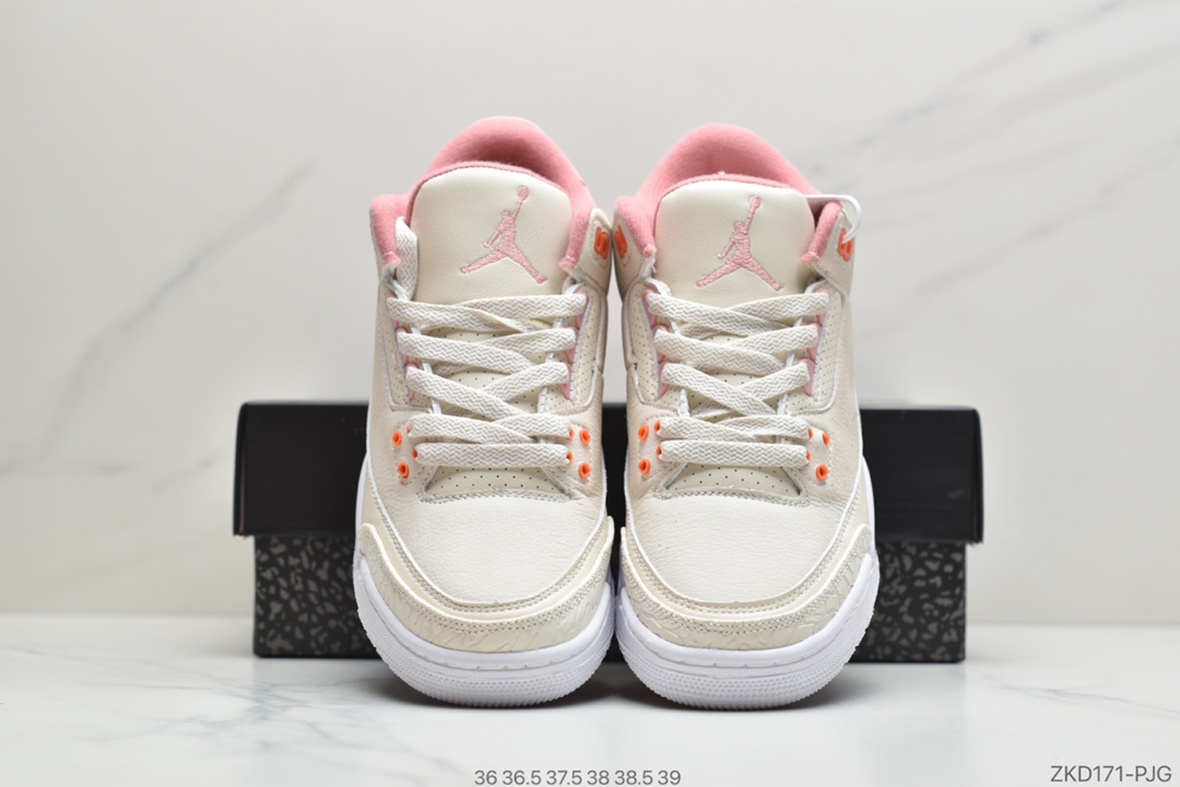 260 公司级Air Jordan 3 Retro SE  WHITE ORANGE 白黄水泥 AJ3复古休闲运动文化篮球鞋CK9246-116