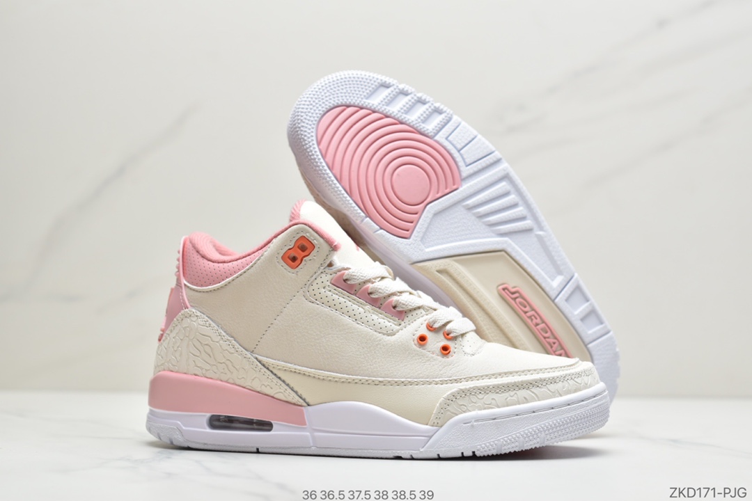 260 公司级Air Jordan 3 Retro SE  WHITE ORANGE 白黄水泥 AJ3复古休闲运动文化篮球鞋CK9246-116