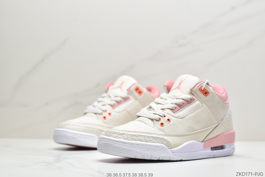 260 公司级Air Jordan 3 Retro SE  WHITE ORANGE 白黄水泥 AJ3复古休闲运动文化篮球鞋CK9246-116