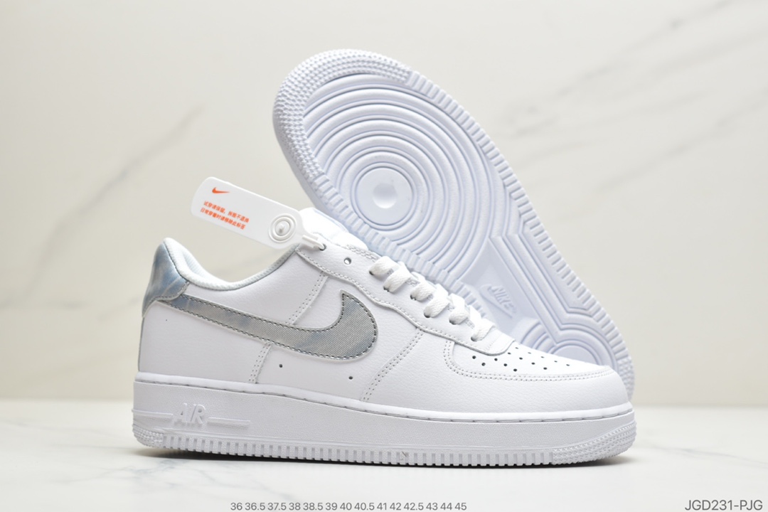 180 公司级耐克Nike Air Force1 LOW'07  Trainers in White blue 雾霾蓝 314219-131