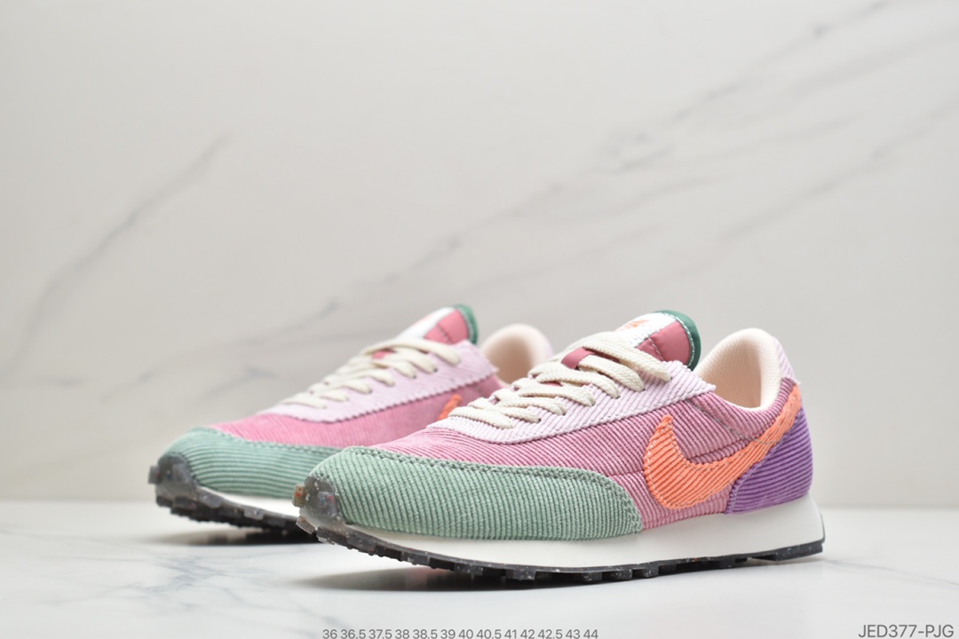 150 公司级耐克Nike Wmns Daybreak”Hydrogen Blue/Plum Dust/Sail”OG破晓列系华夫复休古闲运动跑慢鞋“脏粉棕深淡蓝”CV2179-545