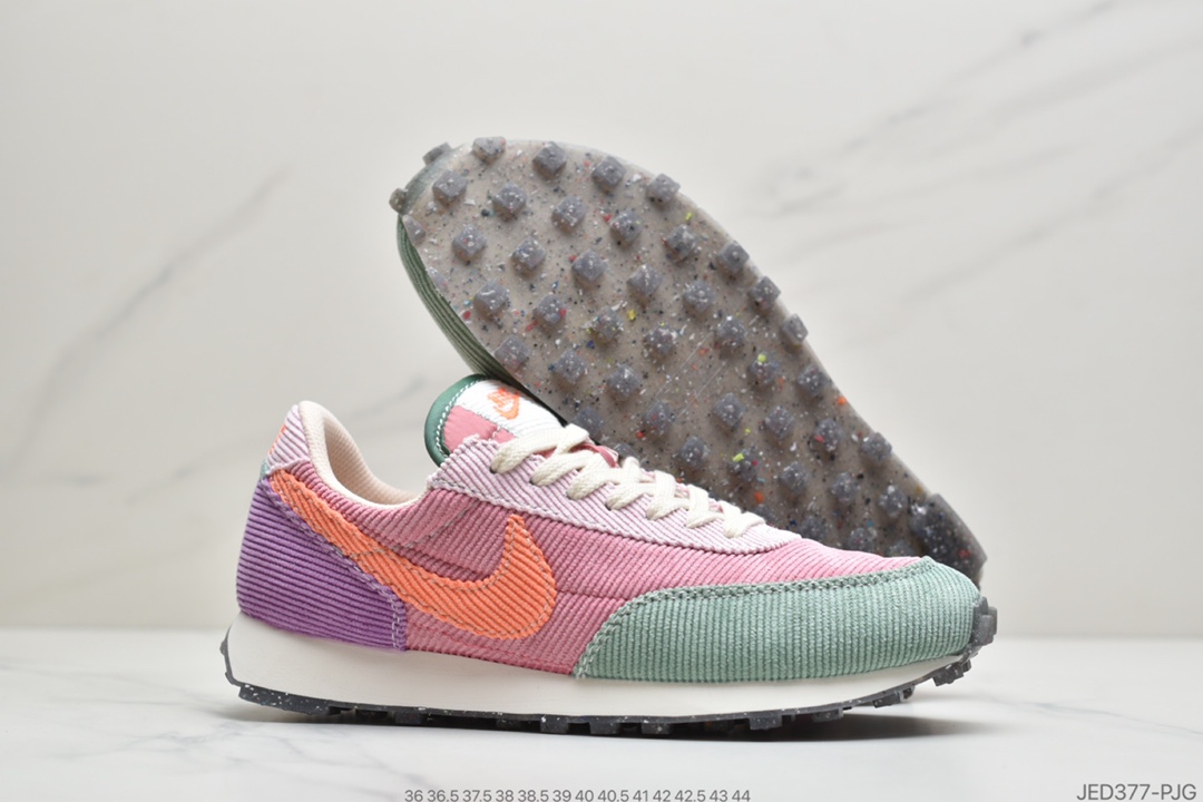 150 公司级耐克Nike Wmns Daybreak”Hydrogen Blue/Plum Dust/Sail”OG破晓列系华夫复休古闲运动跑慢鞋“脏粉棕深淡蓝”CV2179-545