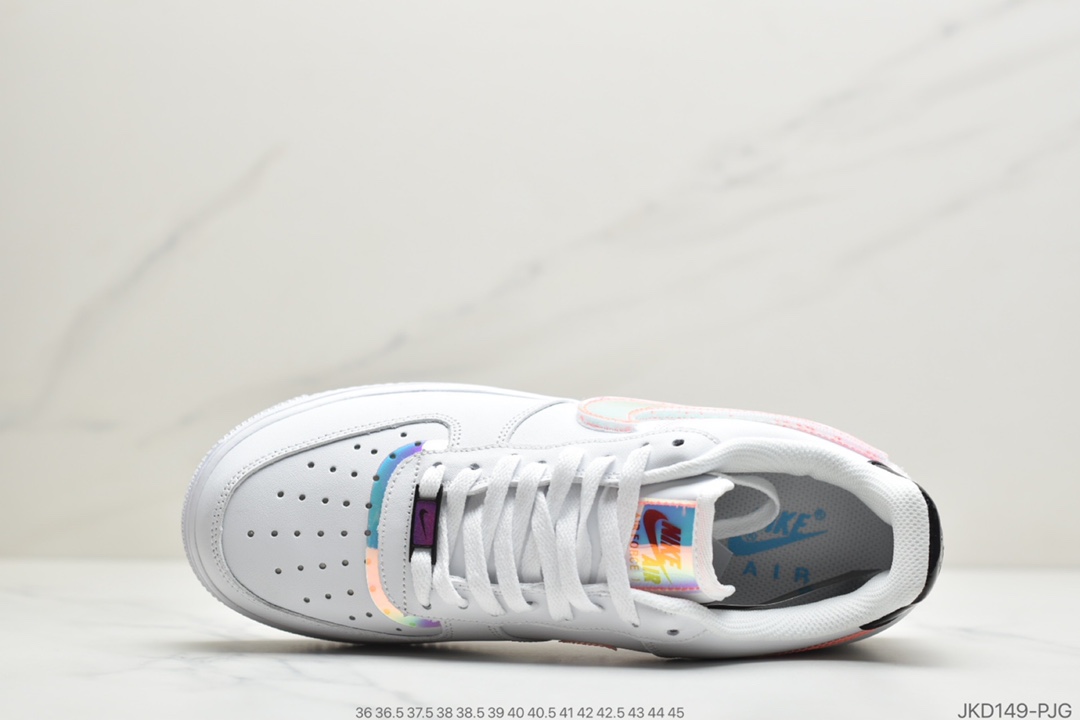 160 公司级 耐克Nike Air Force 1 '07 LV8”Good Game”电玩英雄联盟S10限量白炫彩镭射魔术贴空军一号 DC0710-191