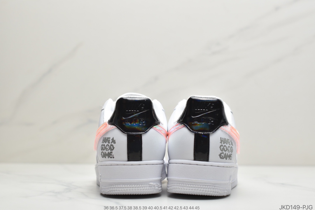160 公司级 耐克Nike Air Force 1 '07 LV8”Good Game”电玩英雄联盟S10限量白炫彩镭射魔术贴空军一号 DC0710-191