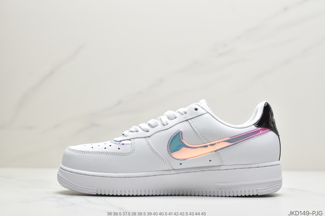 160 公司级 耐克Nike Air Force 1 '07 LV8”Good Game”电玩英雄联盟S10限量白炫彩镭射魔术贴空军一号 DC0710-191