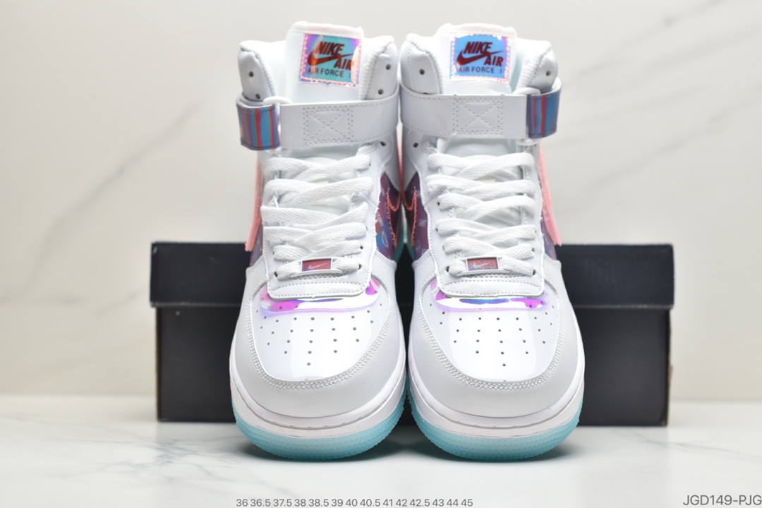 180 公司级 耐克Nike Air Force 1 '07 LV8”Good Game”电玩英雄联盟S10限量白炫彩镭射魔术贴空军一号DC0710-191