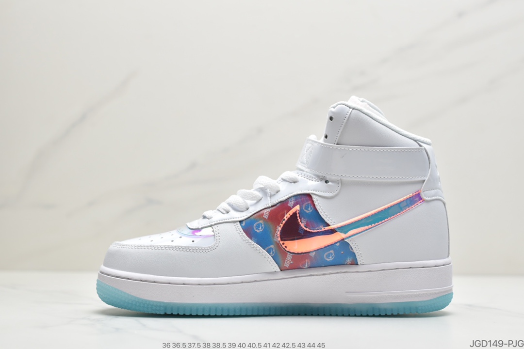 180 公司级 耐克Nike Air Force 1 '07 LV8”Good Game”电玩英雄联盟S10限量白炫彩镭射魔术贴空军一号DC0710-191