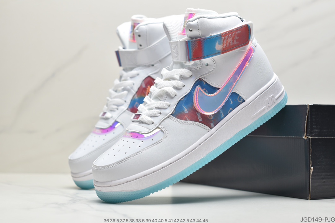 180 公司级 耐克Nike Air Force 1 '07 LV8”Good Game”电玩英雄联盟S10限量白炫彩镭射魔术贴空军一号DC0710-191