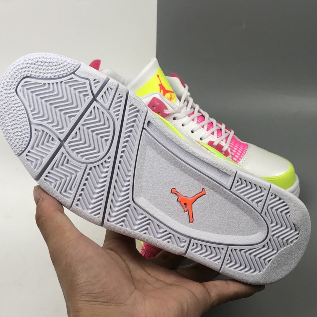360 Air Jordan 4 AJ4 GS “Lemon Venom” 黄粉白糖果柠檬 CV7808-100