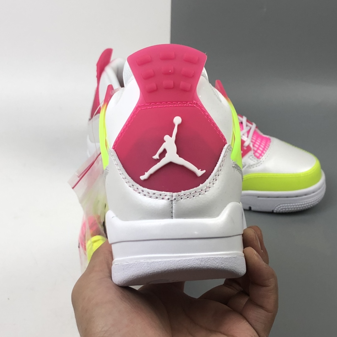 360 Air Jordan 4 AJ4 GS “Lemon Venom” 黄粉白糖果柠檬 CV7808-100