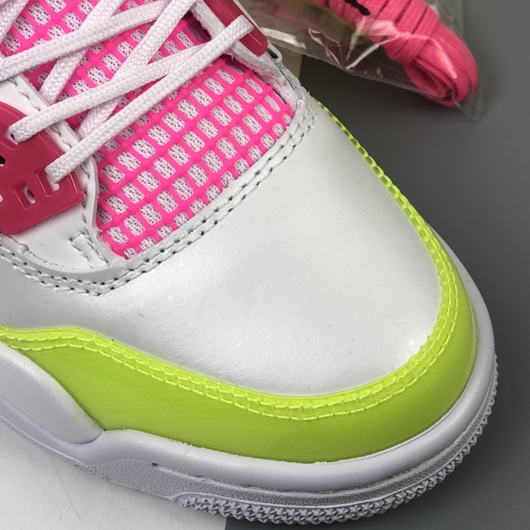 360 Air Jordan 4 AJ4 GS “Lemon Venom” 黄粉白糖果柠檬 CV7808-100