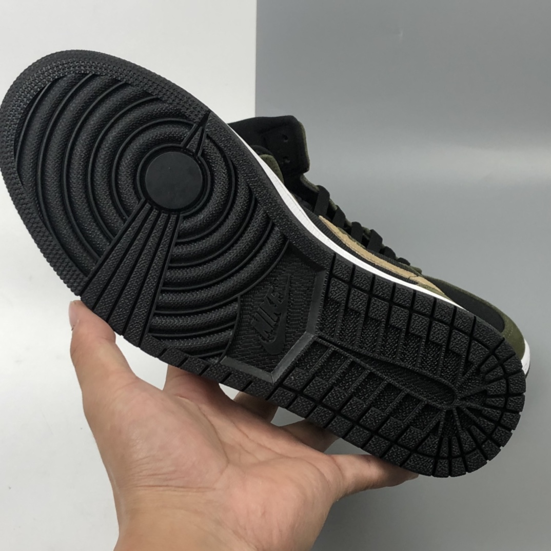 240 Air Jordan 1 Mid AJ1 乔1中帮篮球鞋 梧桐绿 BQ6472-030