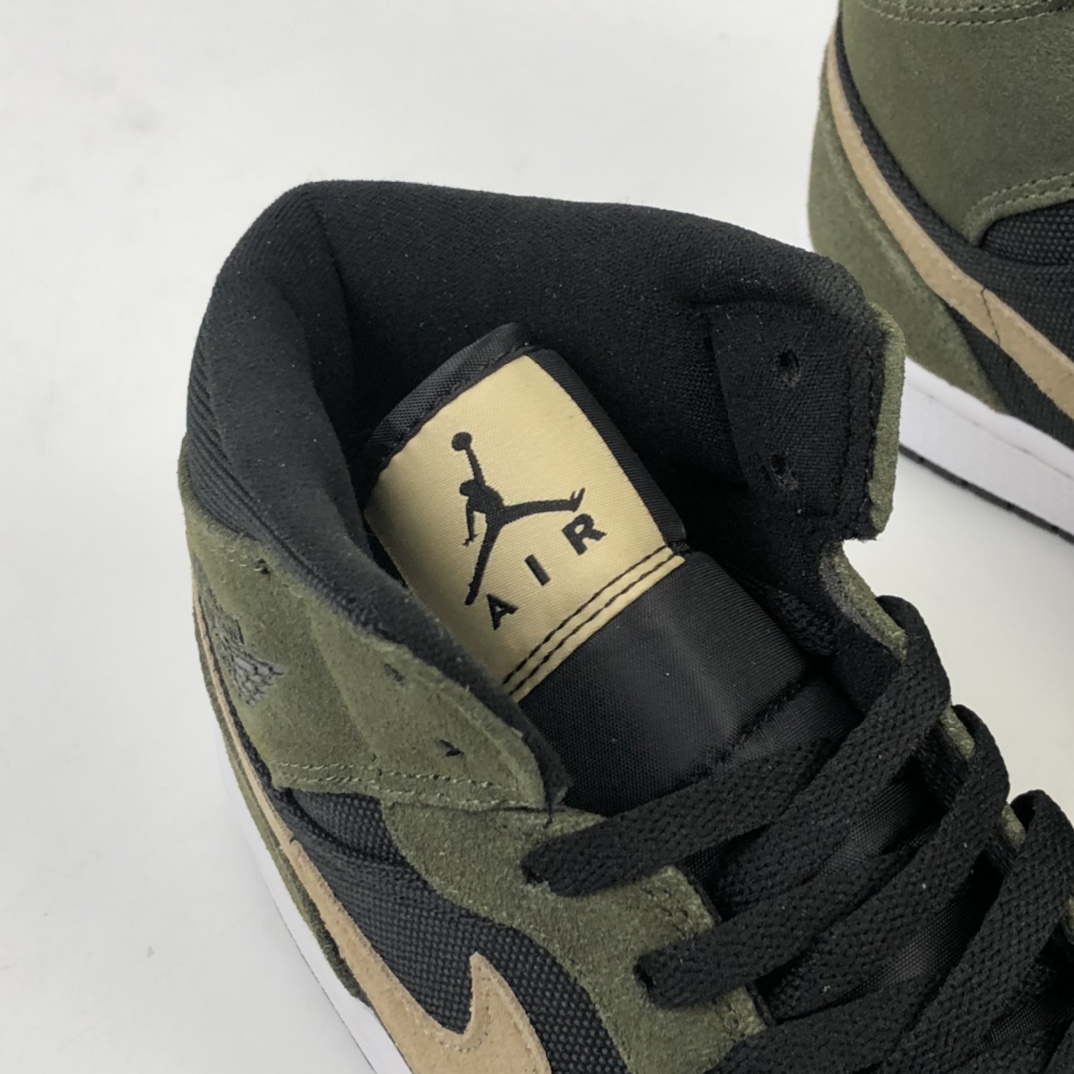 240 Air Jordan 1 Mid AJ1 乔1中帮篮球鞋 梧桐绿 BQ6472-030