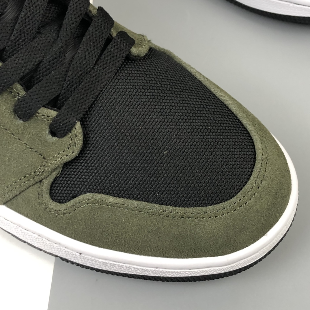 240 Air Jordan 1 Mid AJ1 乔1中帮篮球鞋 梧桐绿 BQ6472-030